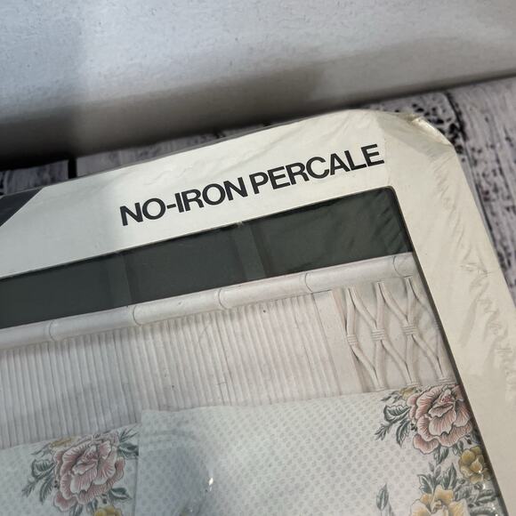 Vintage Monticello Cannon 3pc Twin Sheet Set Pillowcase Orange Yellow Floral 692 - Picture 7 of 13